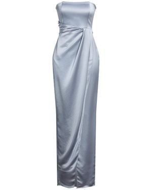 RUE DU BAC Light Maxi Dress Polyester - Blue