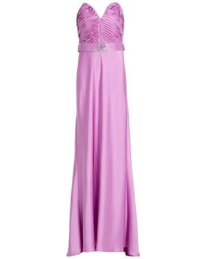 Tassos Mitropoulos Lilac Maxi Dress Polyester - Purple