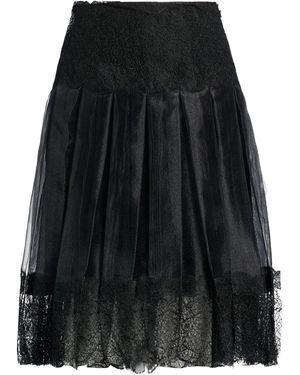 Ermanno Scervino Midi Skirt Polyester - Black