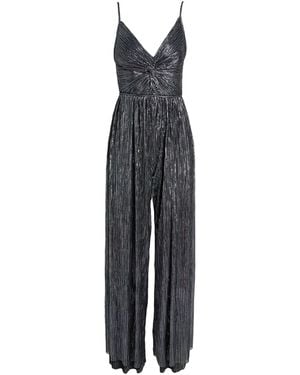 Sabina Musayev Jumpsuit Polyester, Metallic Fiber - Blue
