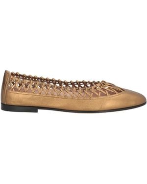 Giorgio Armani Ballet Flats - Natural