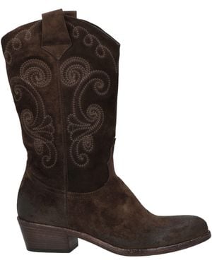 FRU.IT Dark Ankle Boots Leather - Brown