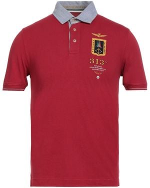Aeronautica Militare Polo Shirts - Red