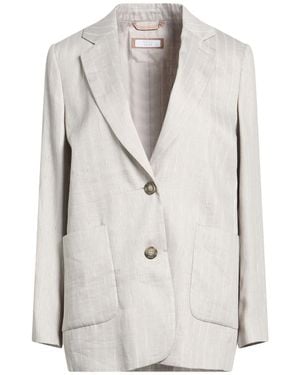 Peserico Easy Blazer Linen, Viscose, Polyamide - White