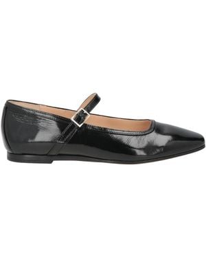 OA non-fashion Ballet Flats Leather - Black