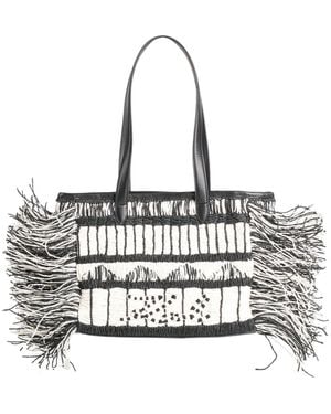KARL LAGERFELD Handbag Paper, Polyurethane - White