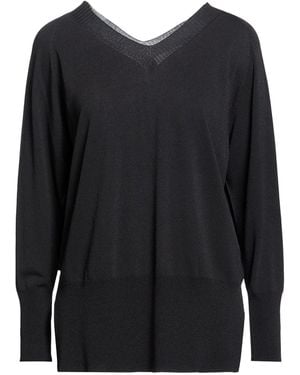 SOLOTRE Jumper Viscose, Polyamide - Black