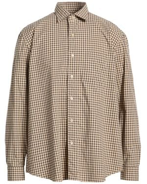 Salvatore Piccolo Shirt Cotton - Brown