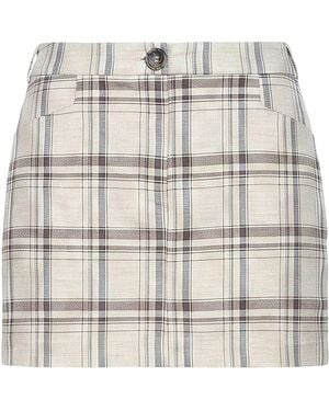 Patrizia Pepe Light Mini Skirt Polyester, Viscose, Elastane - Gray