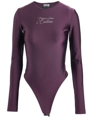 Versace Jeans Couture Plum Bodysuit Polyamide, Elastane - Purple