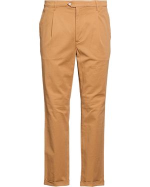Tela Genova Camel Trousers Cotton, Elastane - Natural