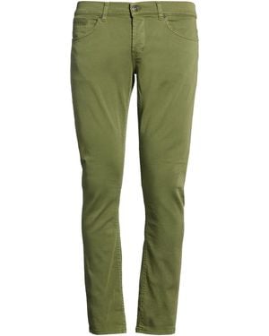 Dondup Military Trousers Cotton, Elastomultiester, Elastane - Green