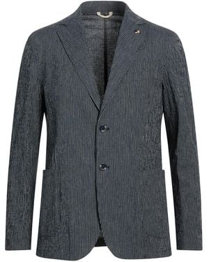AT.P.CO Blazer Cotton, Linen, Elastane - Blue