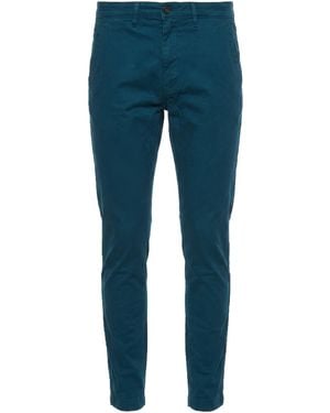 Liu Jo Deep Pants Cotton, Elastane - Blue