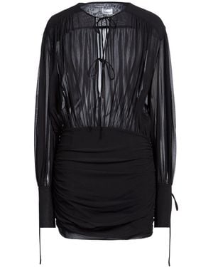 ANDAMANE Mini Dress Silk, Elastane - Black