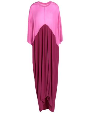 Rick Owens Fuchsia Midi Dress Cupro, Elastane, Acetate, Silk - Pink