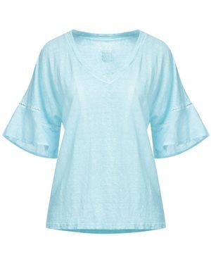 120% Lino T-shirt - Blue