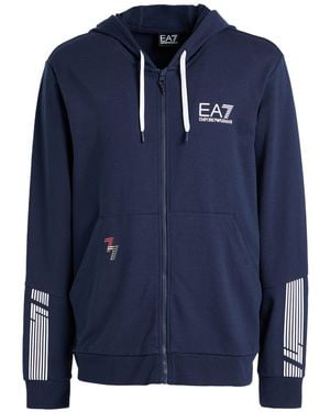 EA7 Sweatshirt Cotton, Polyester, Elastane - Blue