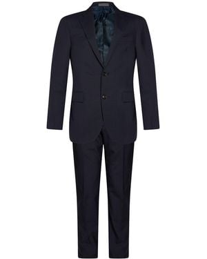 Corneliani Suit Virgin Wool - Blue