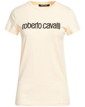 Roberto Cavalli T-Shirt Cotton, Elastane - Natural