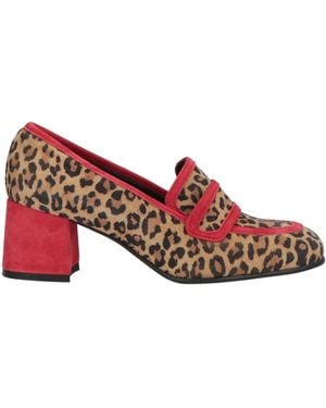 Doop Camel Loafers Leather - Red