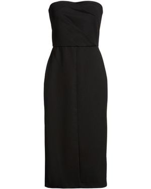 iBlues Midi Dress Polyester, Viscose, Elastane - Black
