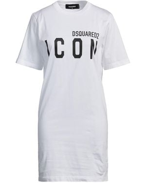DSquared² Mini Dress Cotton - White