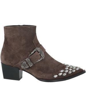 Ras Taupe Ankle Boots Leather - Brown