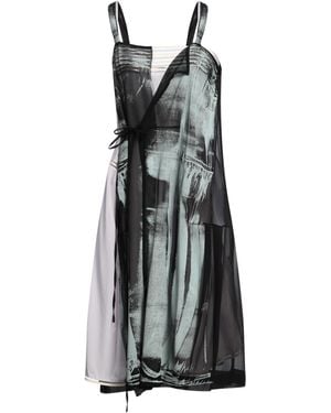 Maison Margiela Lilac Midi Dress Silk - Purple