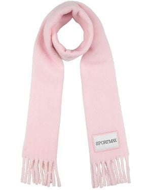 Sportmax Scarf Alpaca Wool, Wool, Polyamide - Pink