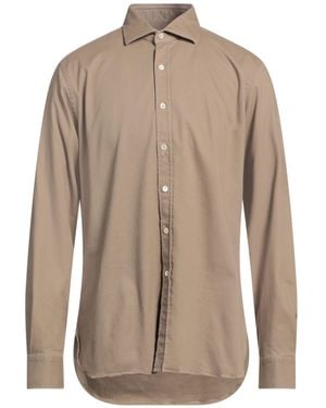 Alessandro Gherardi Shirt Cotton, Elastane - Brown