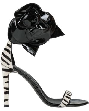 Giuseppe Zanotti Ivory Sandals Leather - Black