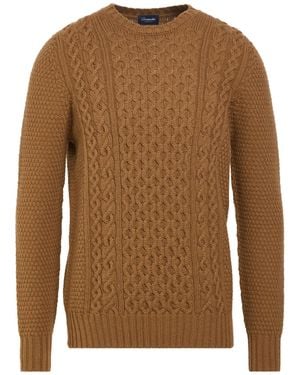 Drumohr Light Sweater Lambswool - Brown