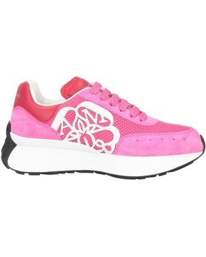 McQueen Trainers Soft Leather, Textile Fibres - Pink
