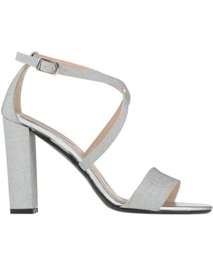 VICTORIA CHRIS Napoli Sandals Textile Fibers - White