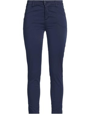 White Wise Trousers - Blue