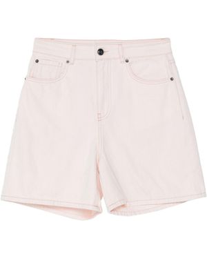 Semicouture Denim Shorts - Pink