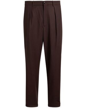 Giorgio Armani Trousers Virgin Wool - Brown