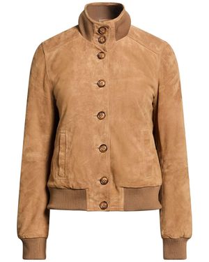Bully Camel Jacket Leather - Brown