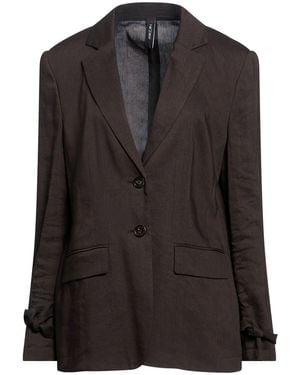 Marc Cain Dark Blazer Linen, Viscose, Elastane - Black