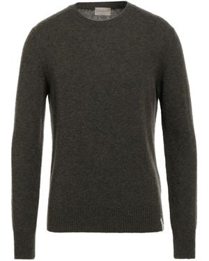Brooksfield Virgin Wool Mélange Crewneck Jumper - Black