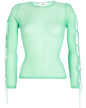 SOLOTRE Sweater Cotton, Polyamide - Green