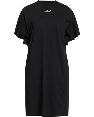 Karl Lagerfeld Mini Dress Organic Cotton, Cotton - Black