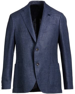Lardini Blazer Wool, Linen - Blue