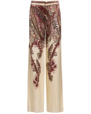 Etro Cream Pants Viscose - Natural