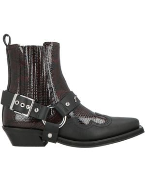 Ganni Ankle Boots Synthetisches Material - Black