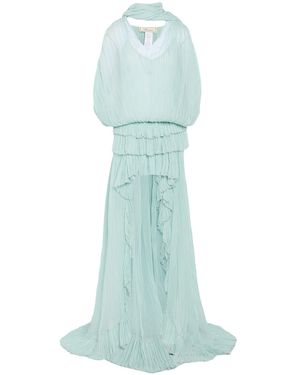 Blumarine Maxi Dress Silk - Blue