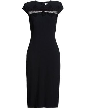 McQueen Midi Dress Viscose, Acetate - Black