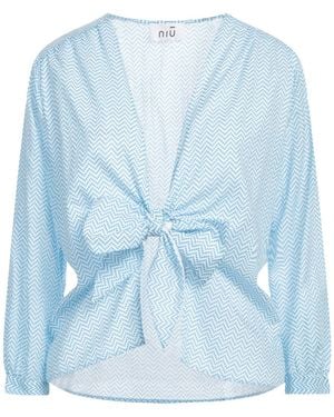 Niu Azure Shirt Cotton - Blue