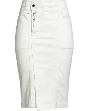 Tom Ford Denim Skirt Cotton, Elastane - White
